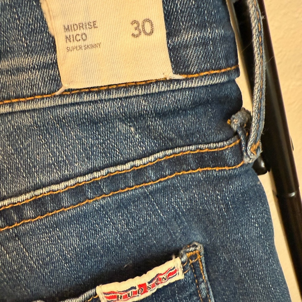 Hudson Jeans Women's Blue Skinny Jeans - Picture 13 of 14